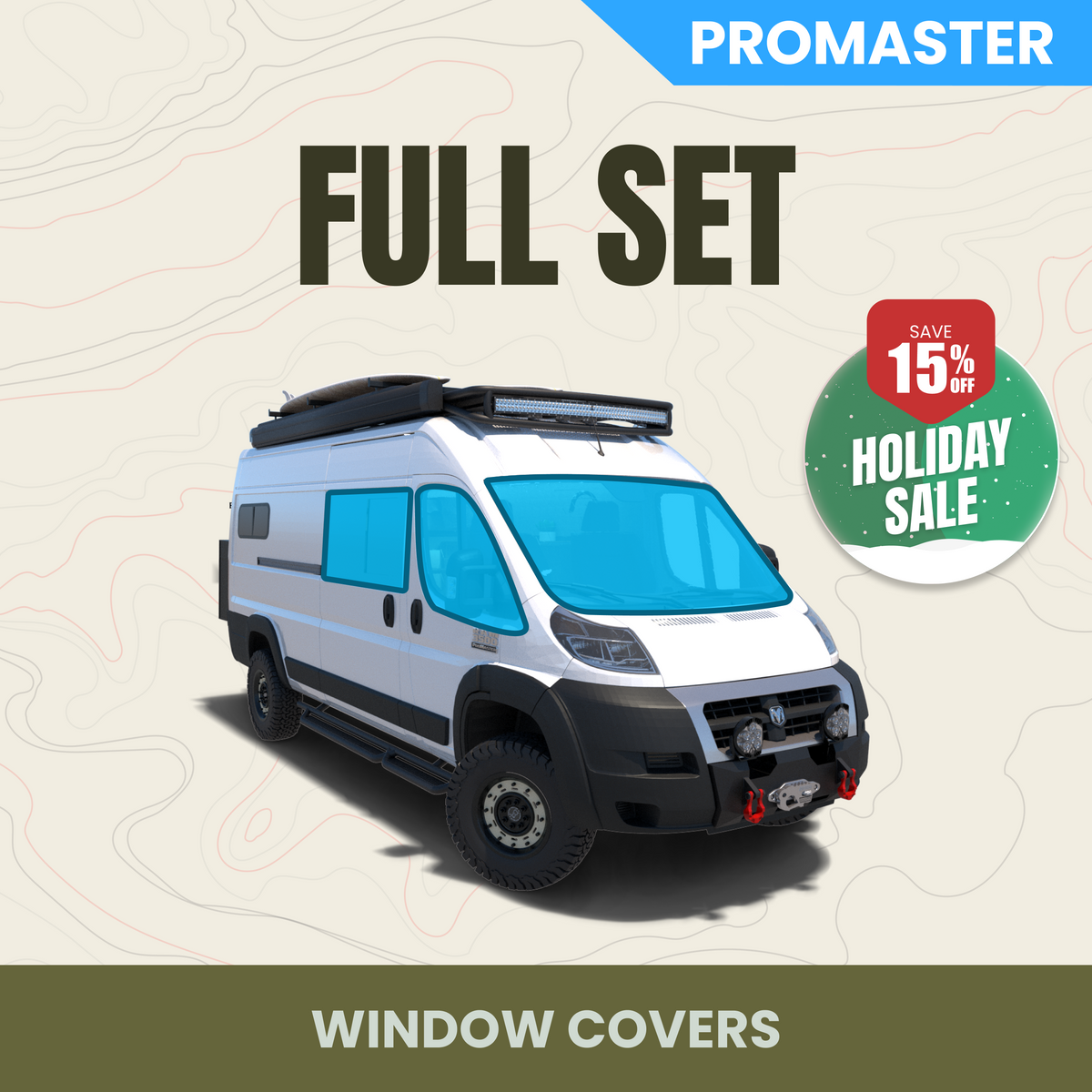 Full 7-Piece Window Cover Set