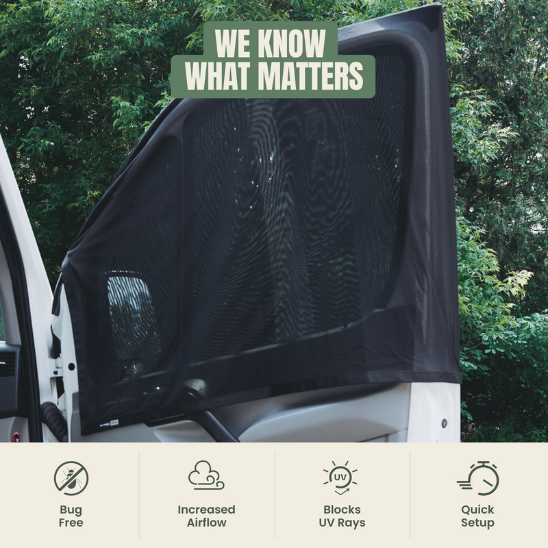 Sale: Front Cab Window Cover Set + Bug Net Bundle