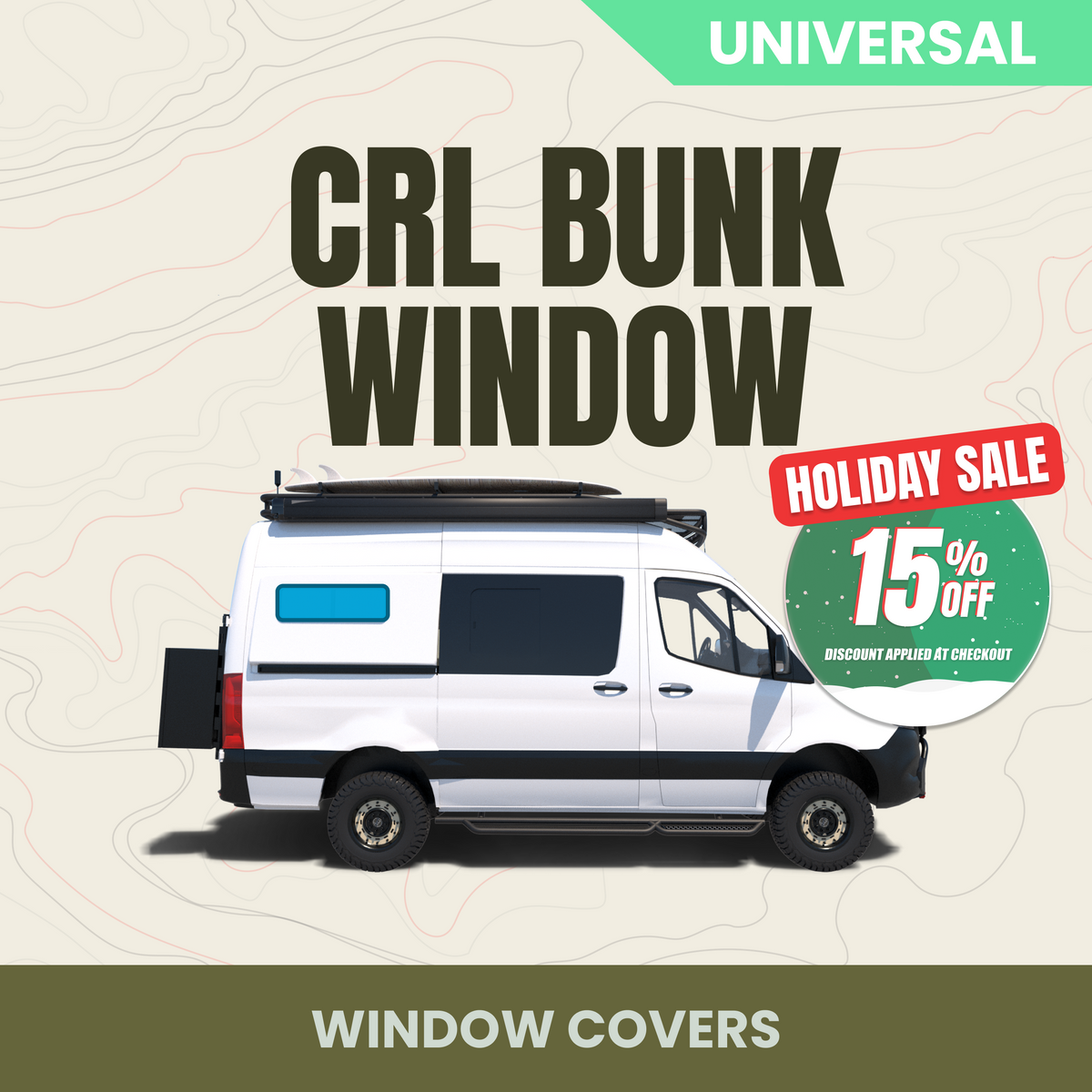 Bunk Window Cover - CRL