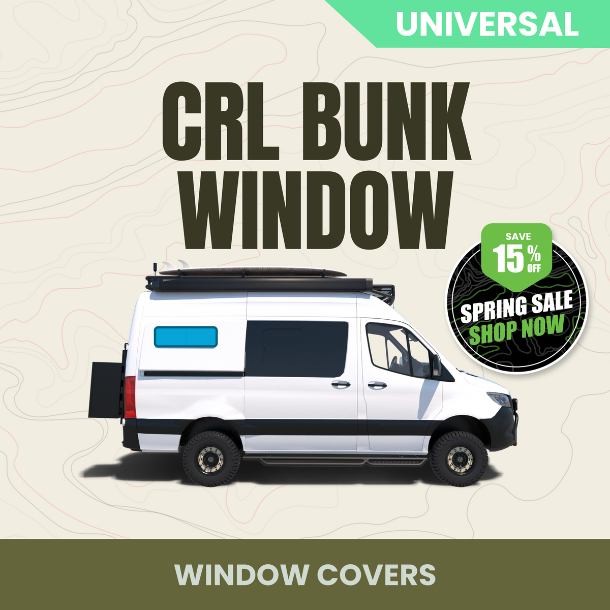 Bunk Window Cover - CRL