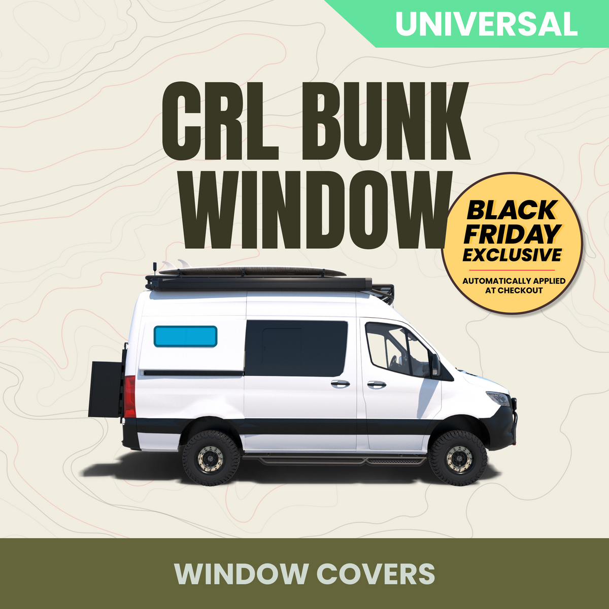 Bunk Window Cover - CRL