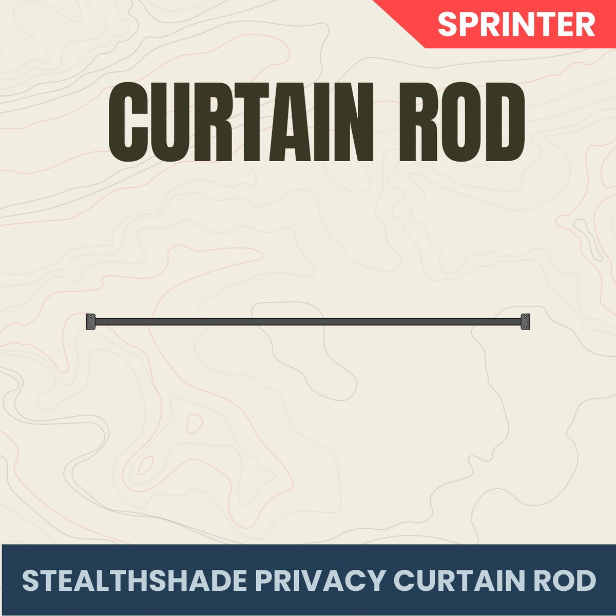 StealthShade Privacy Curtain  (Rod Only)