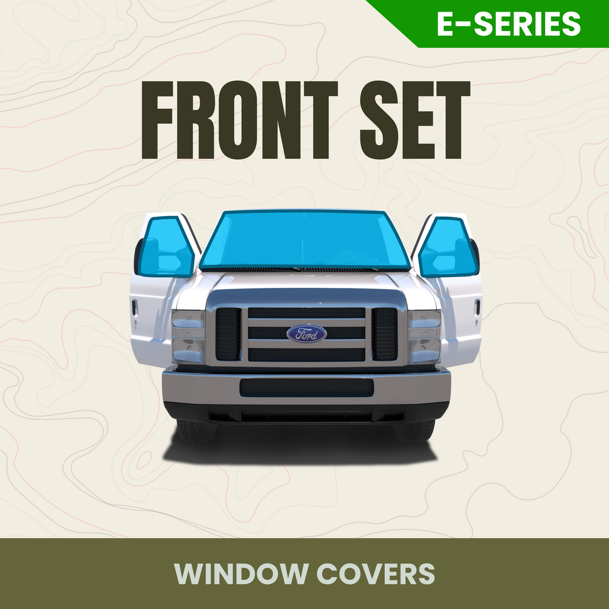 Front Cab Window Cover Set