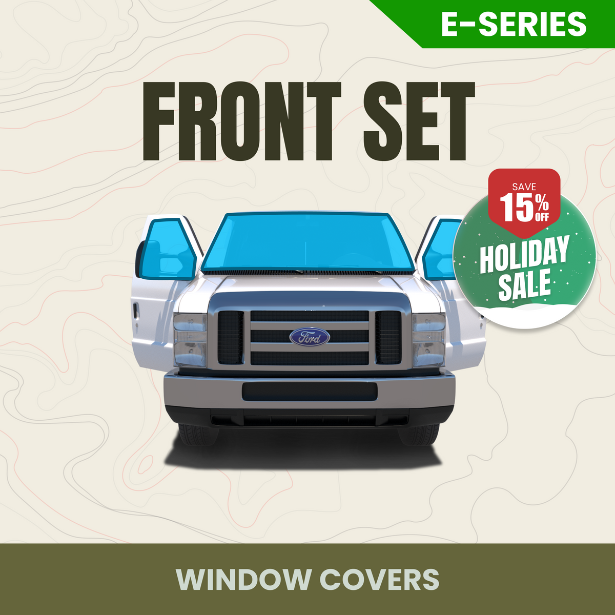 Front Cab Window Cover Set