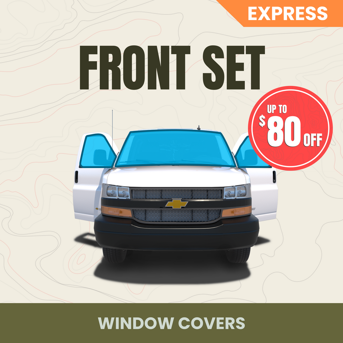 Sale: Front Cab Window Cover Set