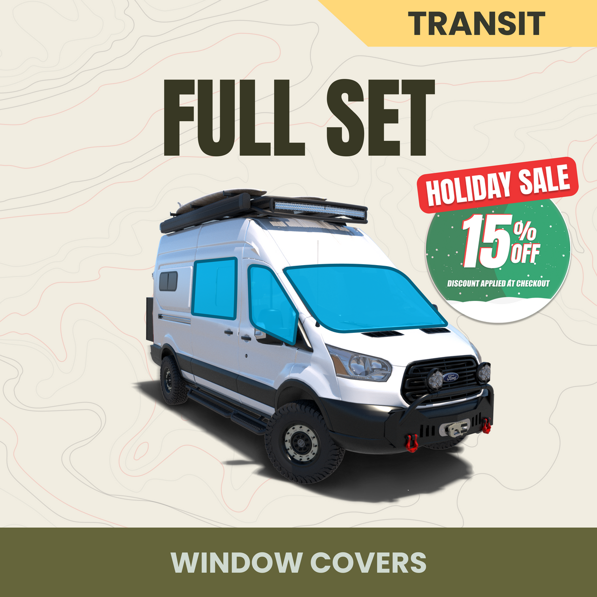 Full 8-Piece Window Cover Set