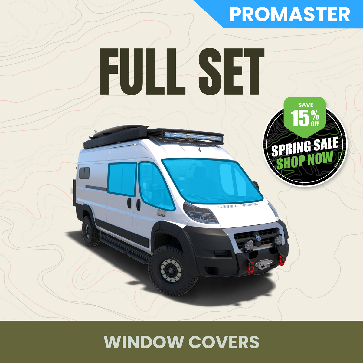 Full 7-Piece Window Cover Set