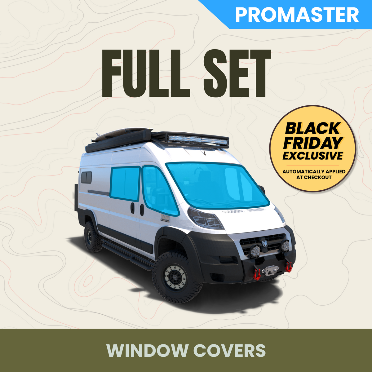 Full 7-Piece Window Cover Set