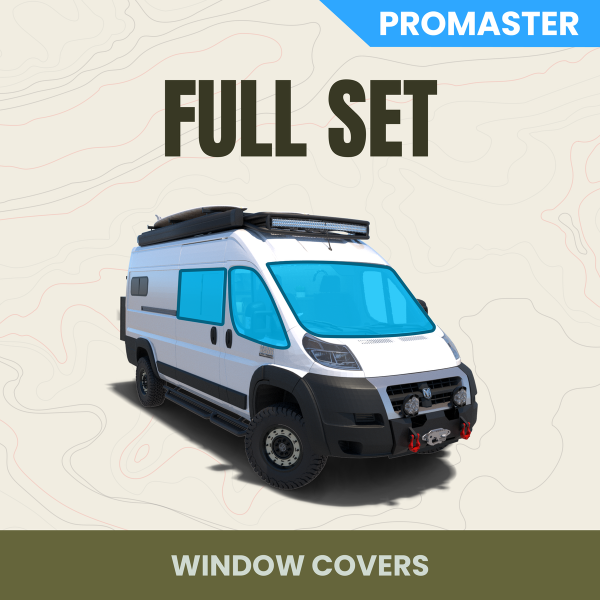 Full 7-Piece Window Cover Set