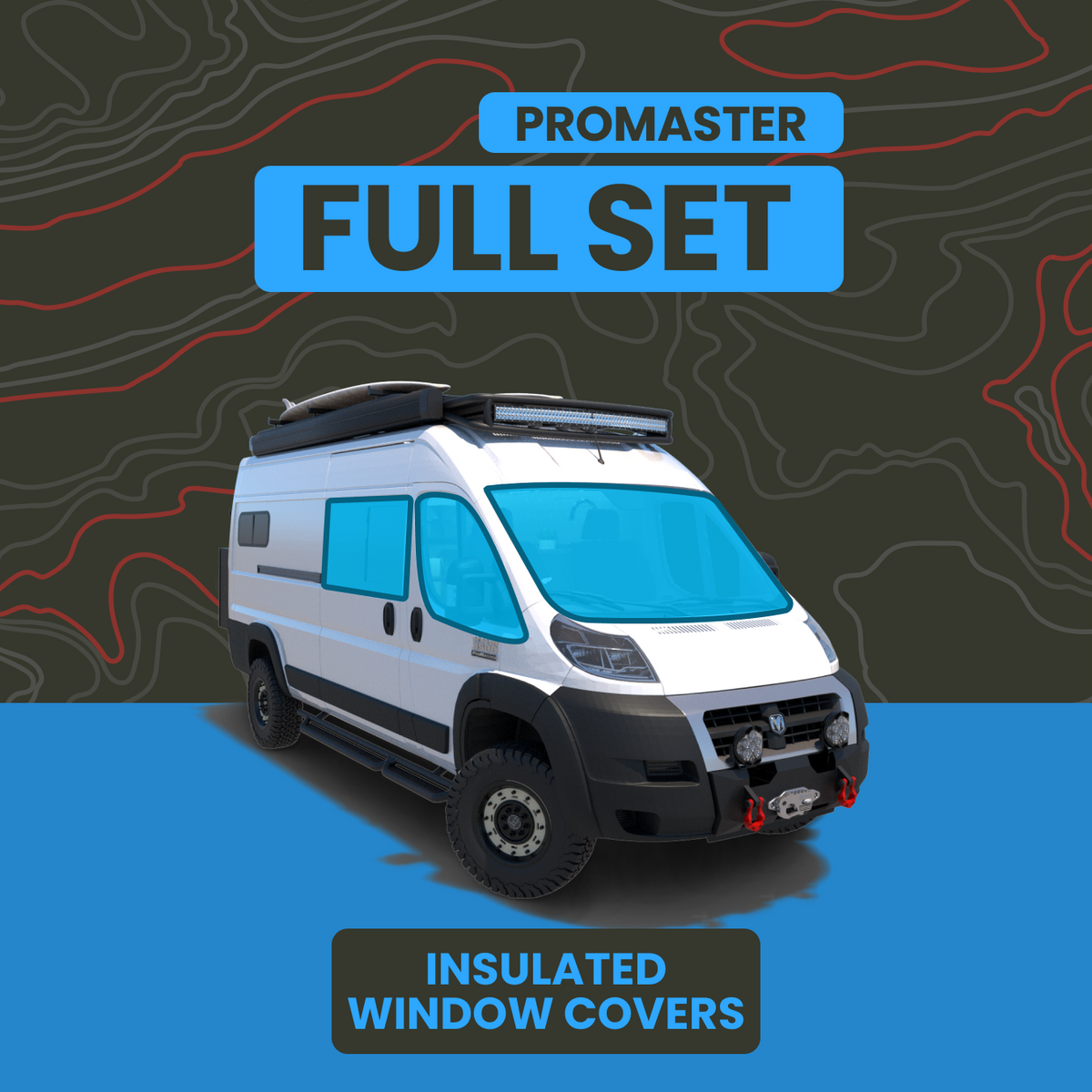 Full 7-Piece Window Cover Set