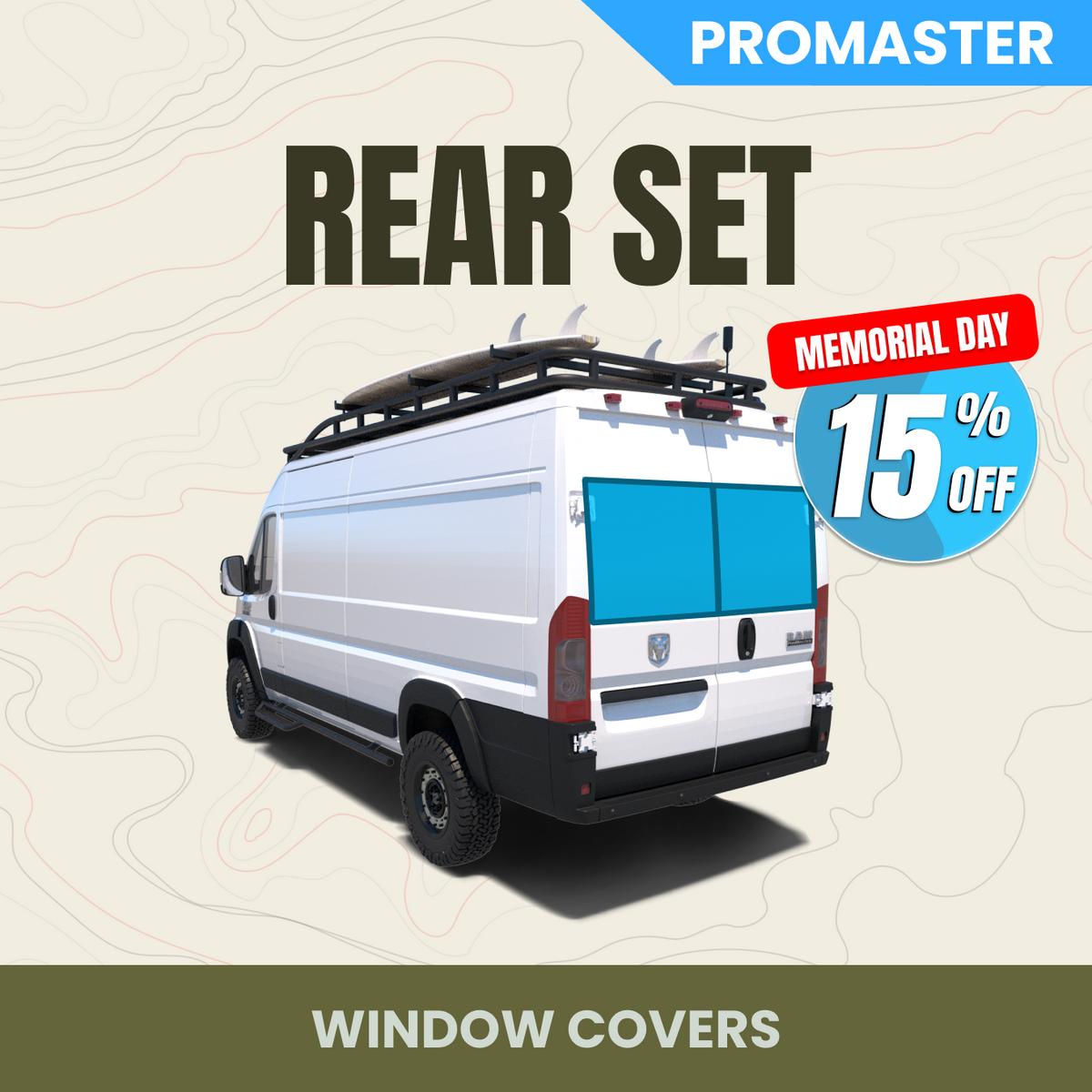 Rear Window Cover Set
