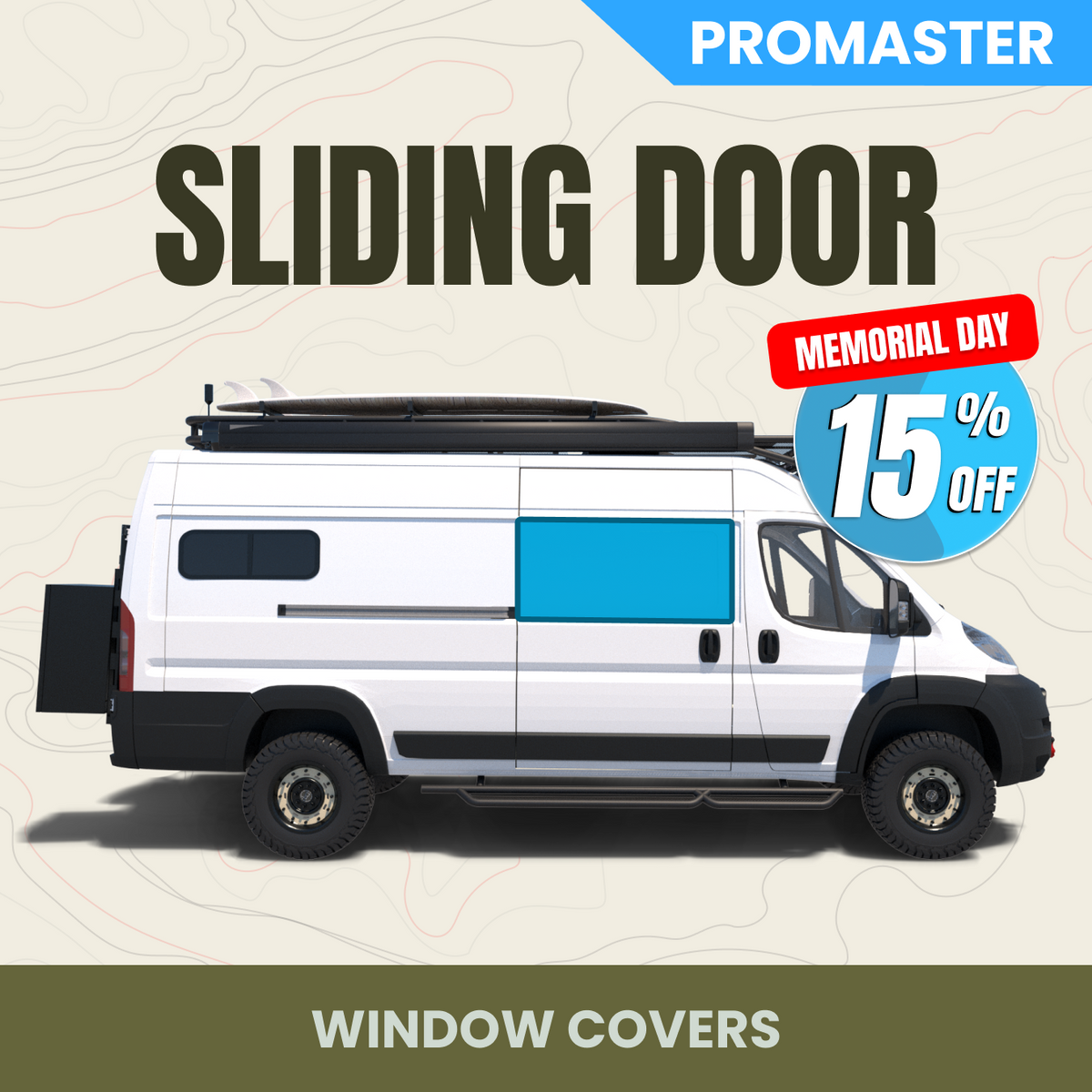 Sliding Door Window Cover