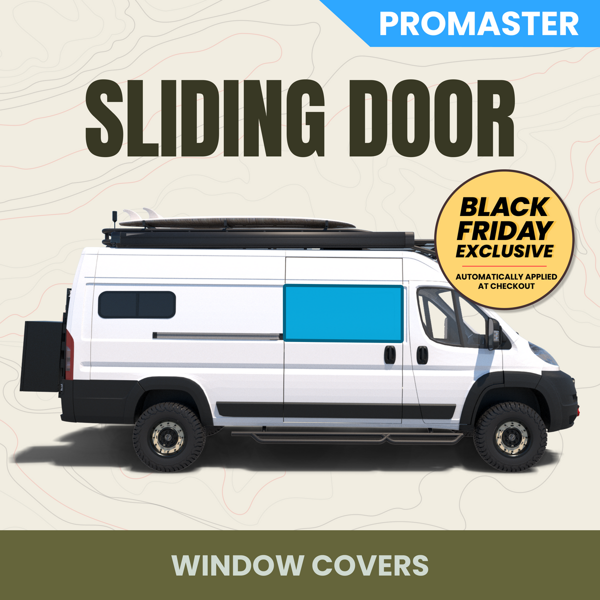 Sliding Door Window Cover