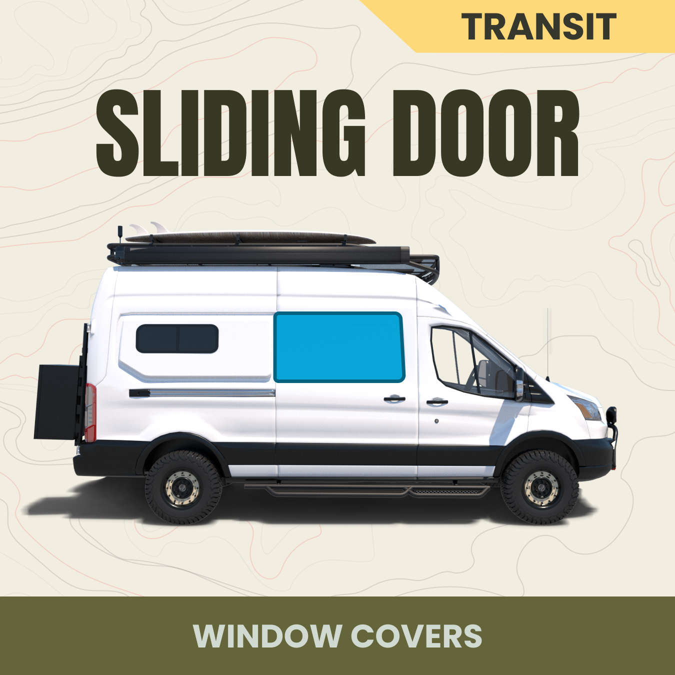 Window Intransits Ford Transit Sliding Door Window Cover