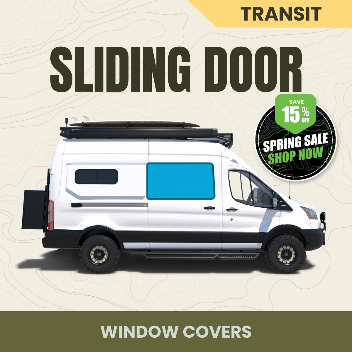 Sliding Door Window Cover