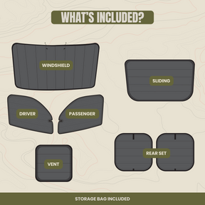 Full 7-Piece Window Cover Set