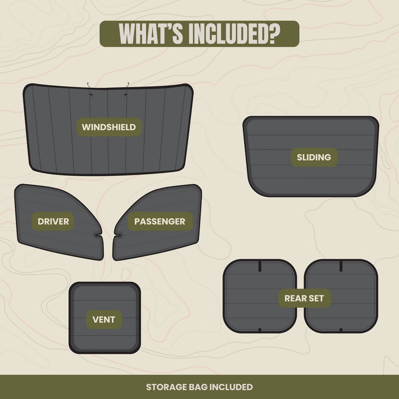 Full 7-Piece Window Cover Set