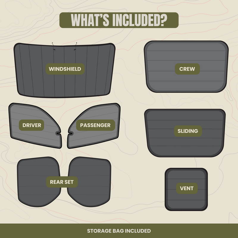 Full 8-Piece Window Cover Set