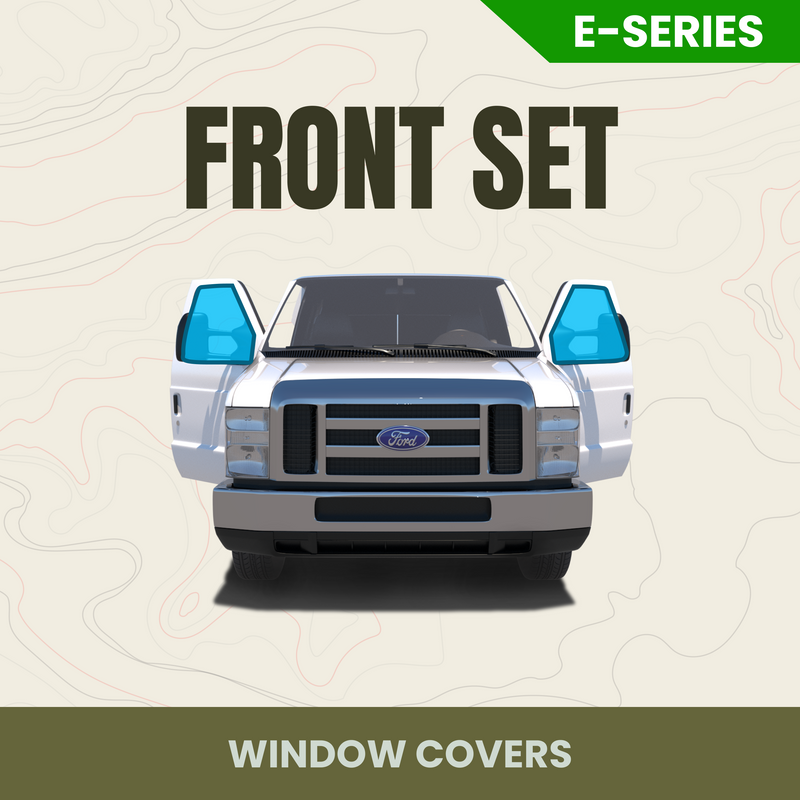 Front Driver & Passenger Window Cover Set